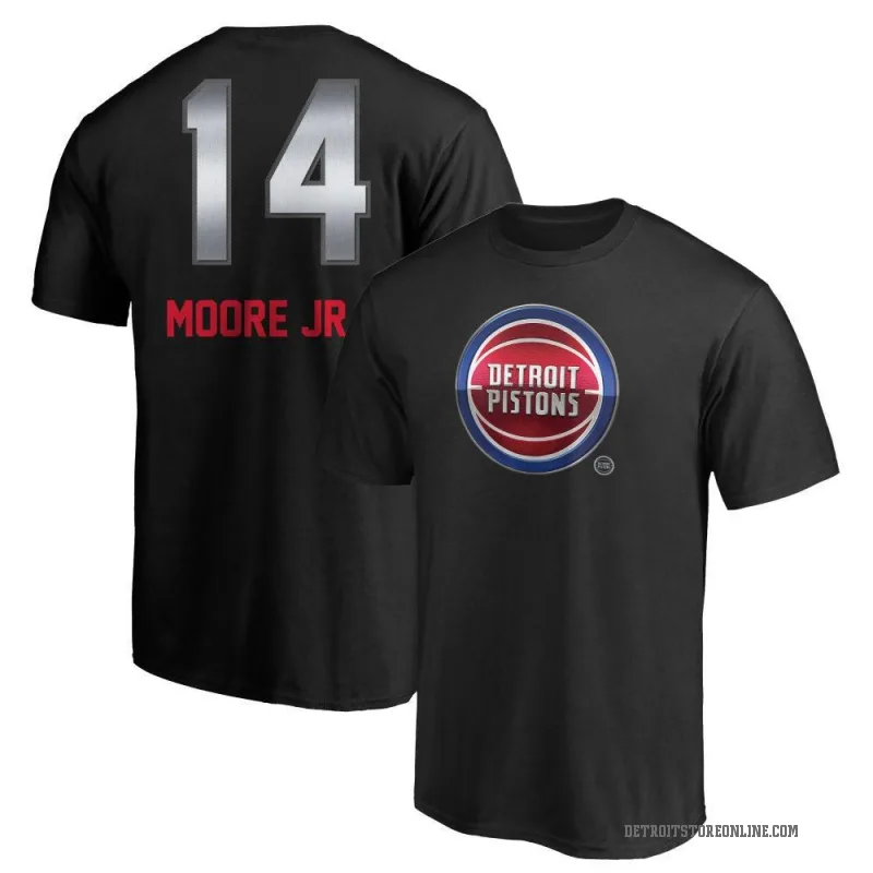Wendell Moore Jr. Men's Black Detroit Pistons Midnight Mascot T-Shirt